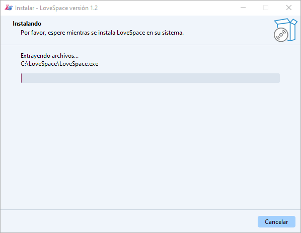 Proceso de instalación de LoveSpace